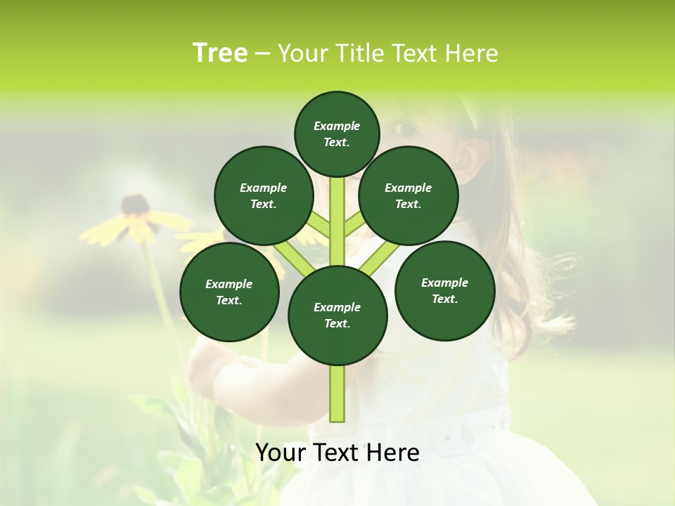 Care Grass Baby PowerPoint Template