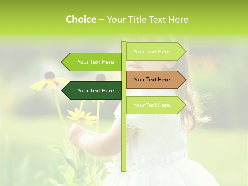 Care Grass Baby PowerPoint Template