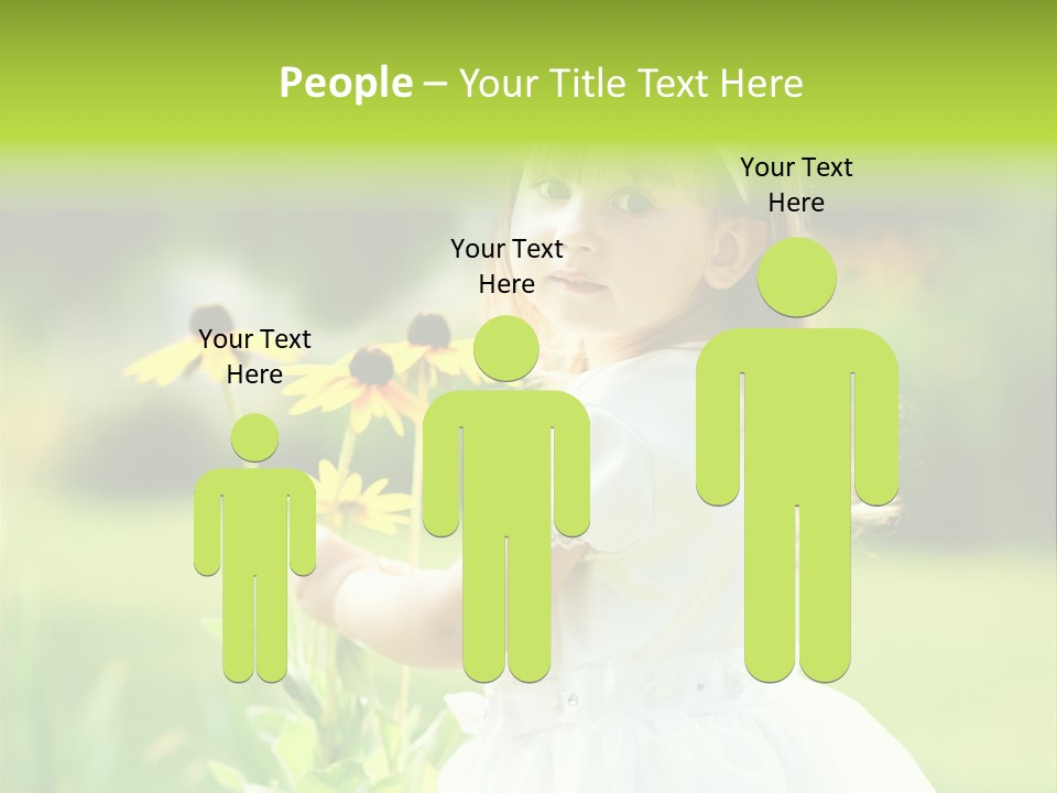 Care Grass Baby PowerPoint Template