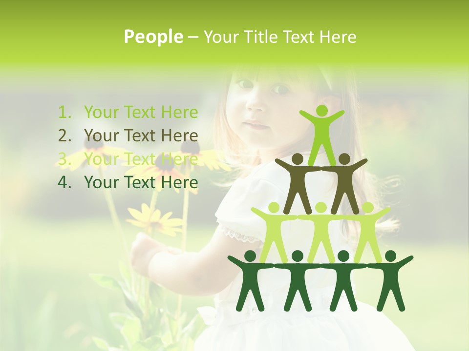 Care Grass Baby PowerPoint Template