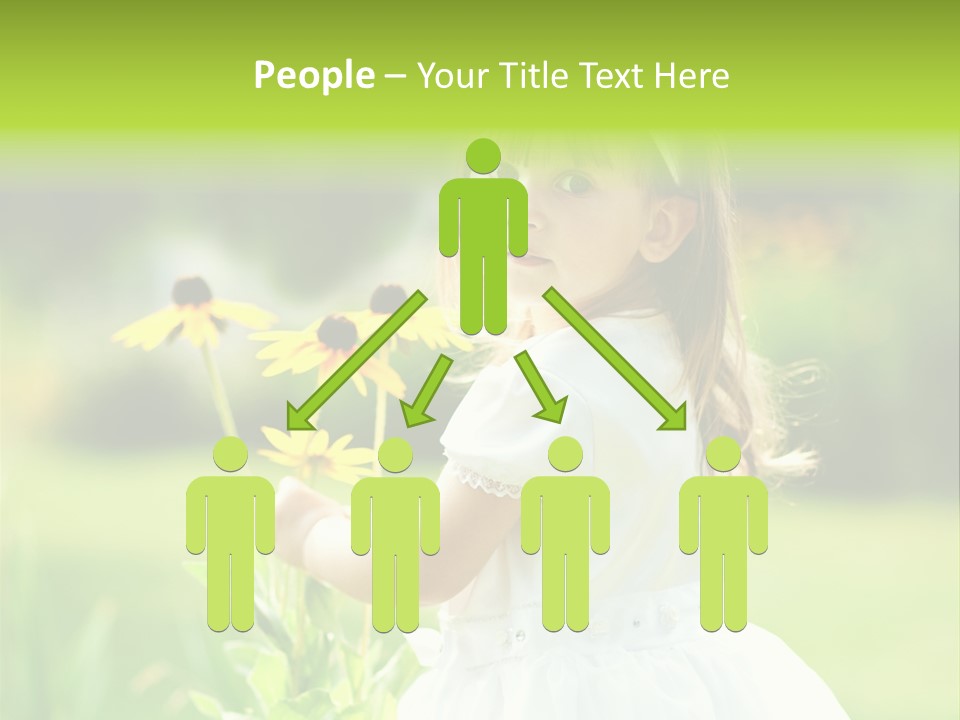 Care Grass Baby PowerPoint Template