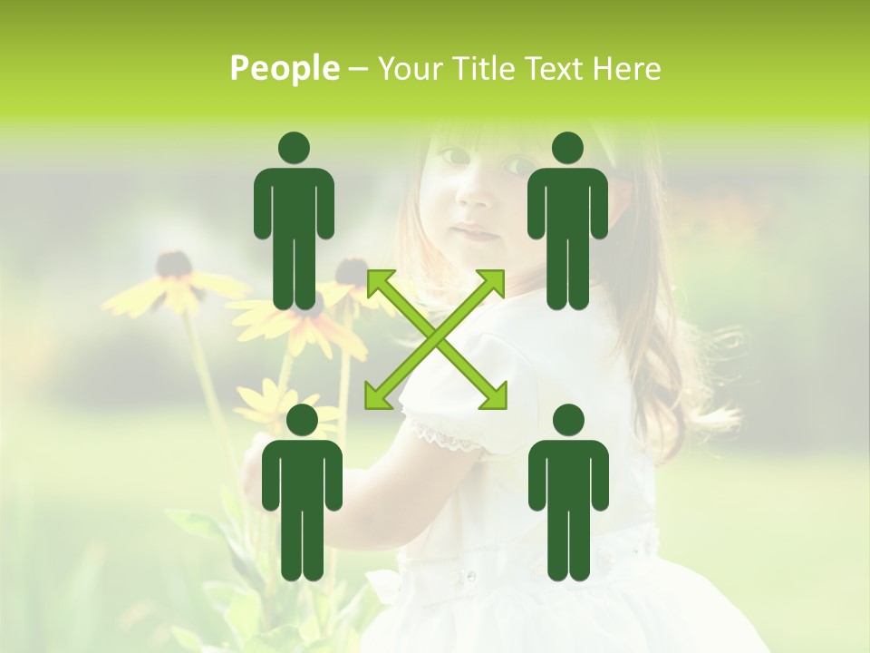 Care Grass Baby PowerPoint Template