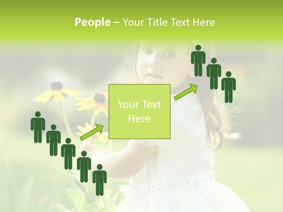 Care Grass Baby PowerPoint Template