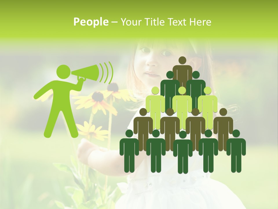 Care Grass Baby PowerPoint Template