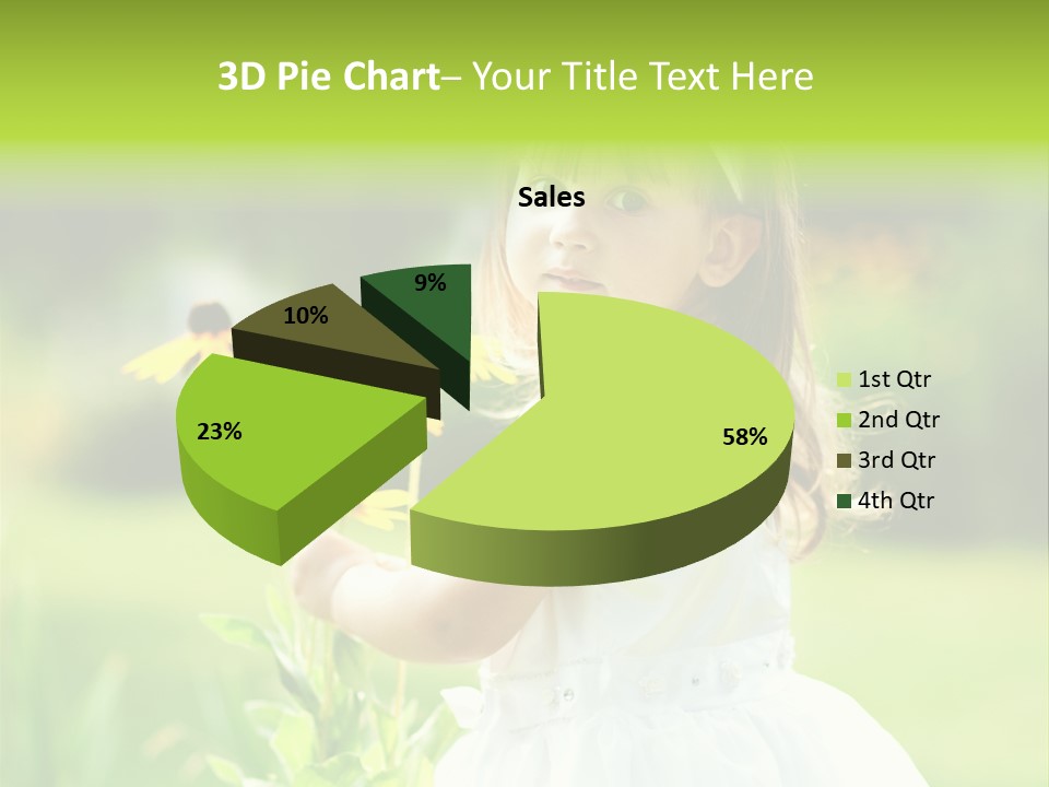 Care Grass Baby PowerPoint Template