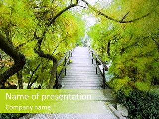 Park Gardening Garden PowerPoint Template