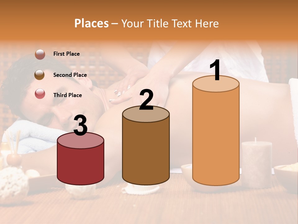 A Man Getting A Back Massage At A Spa PowerPoint Template