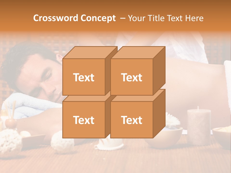 A Man Getting A Back Massage At A Spa PowerPoint Template