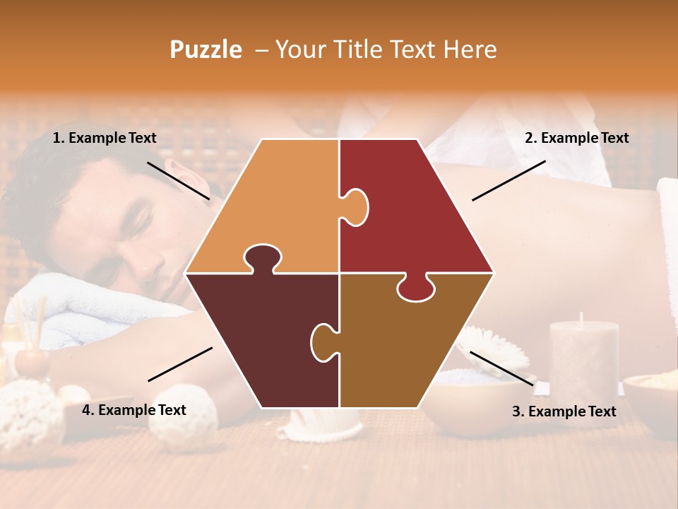 A Man Getting A Back Massage At A Spa PowerPoint Template