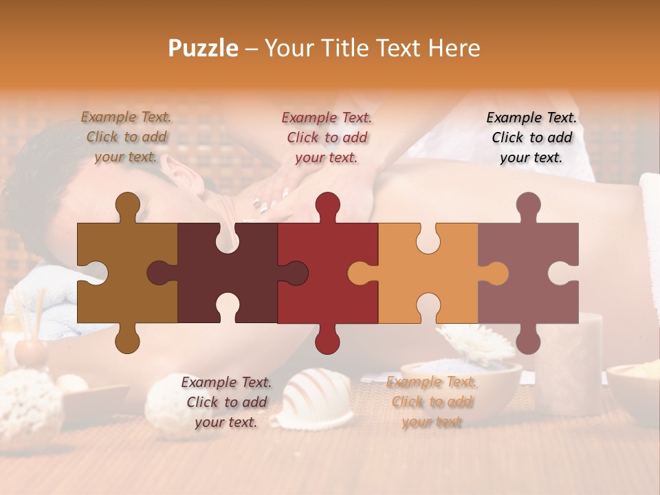 A Man Getting A Back Massage At A Spa PowerPoint Template