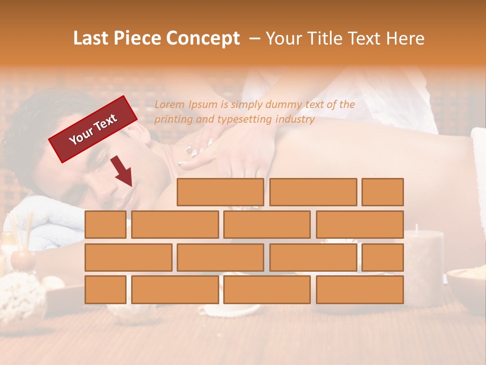 A Man Getting A Back Massage At A Spa PowerPoint Template