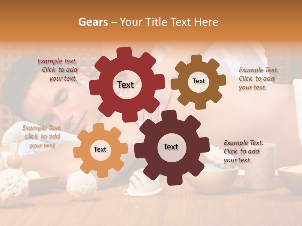 A Man Getting A Back Massage At A Spa PowerPoint Template