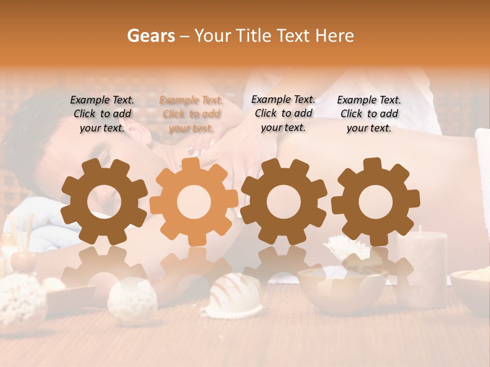 A Man Getting A Back Massage At A Spa PowerPoint Template