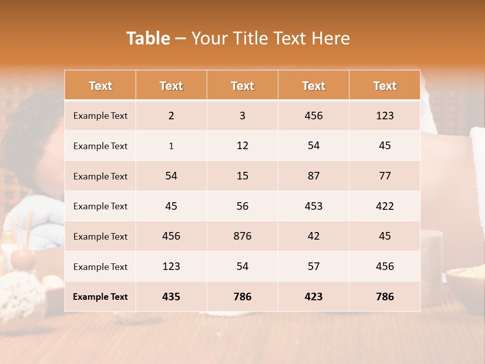 A Man Getting A Back Massage At A Spa PowerPoint Template