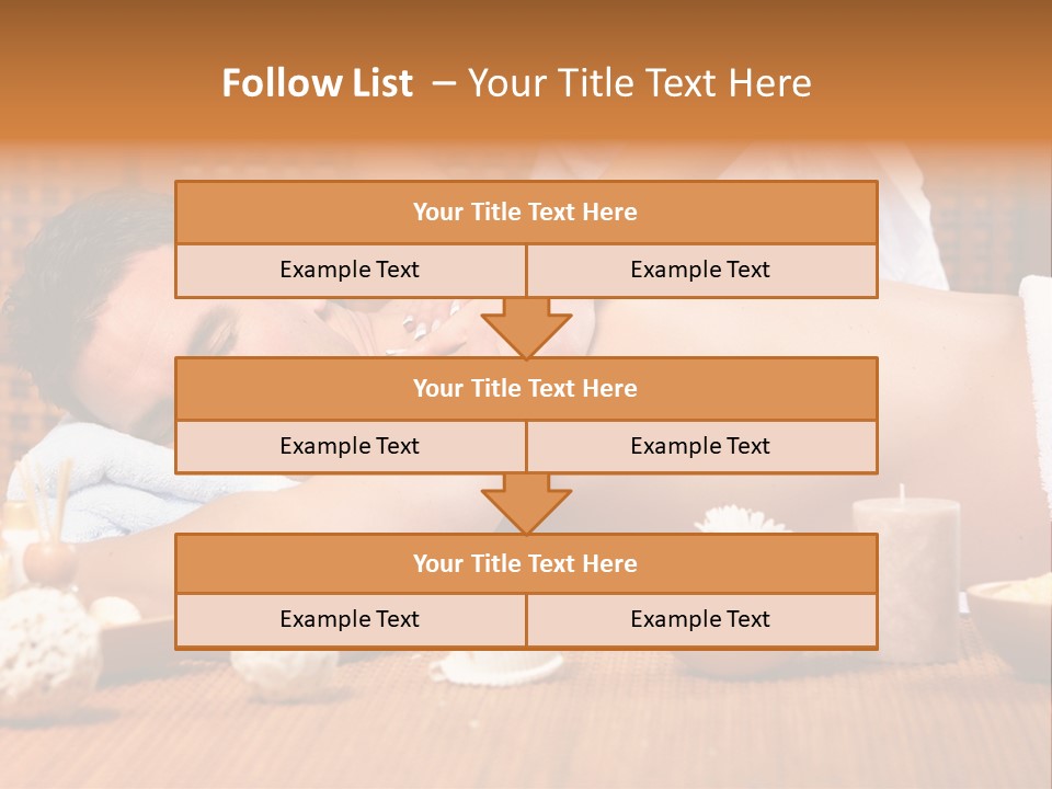 A Man Getting A Back Massage At A Spa PowerPoint Template