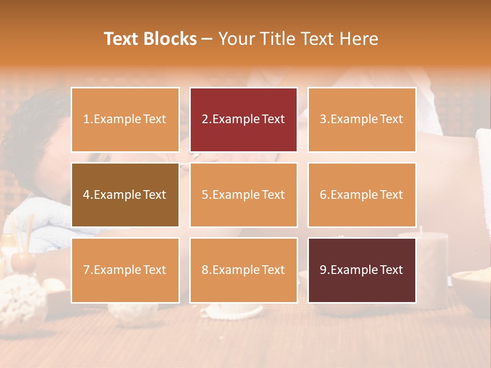 A Man Getting A Back Massage At A Spa PowerPoint Template