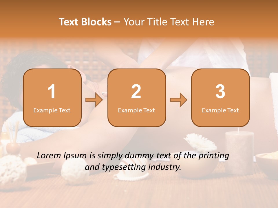 A Man Getting A Back Massage At A Spa PowerPoint Template