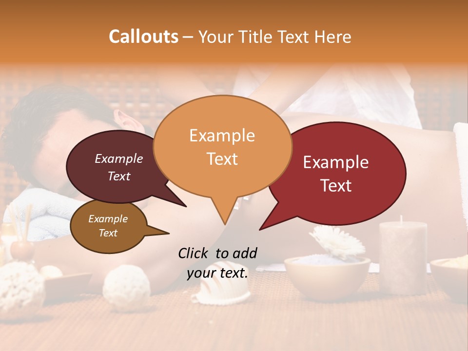 A Man Getting A Back Massage At A Spa PowerPoint Template