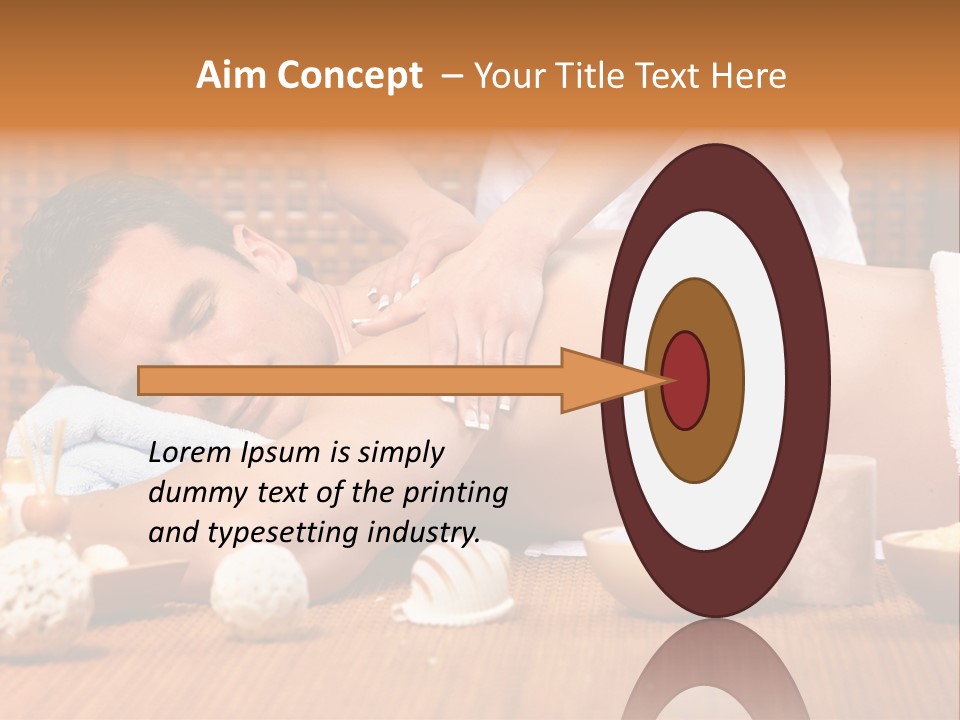 A Man Getting A Back Massage At A Spa PowerPoint Template