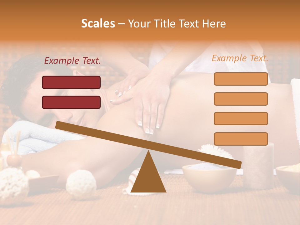 A Man Getting A Back Massage At A Spa PowerPoint Template