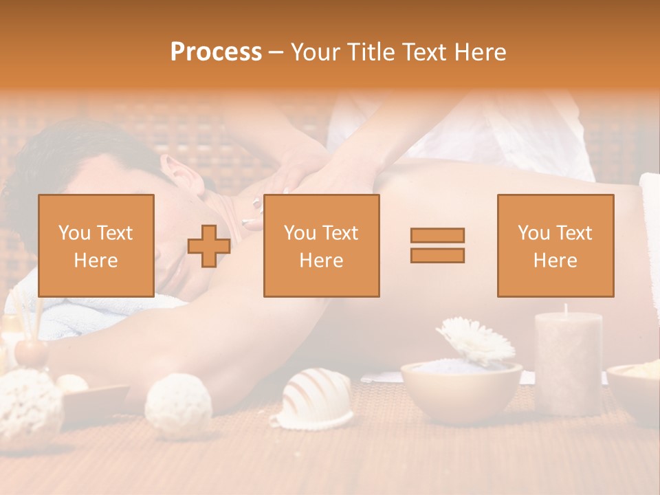 A Man Getting A Back Massage At A Spa PowerPoint Template