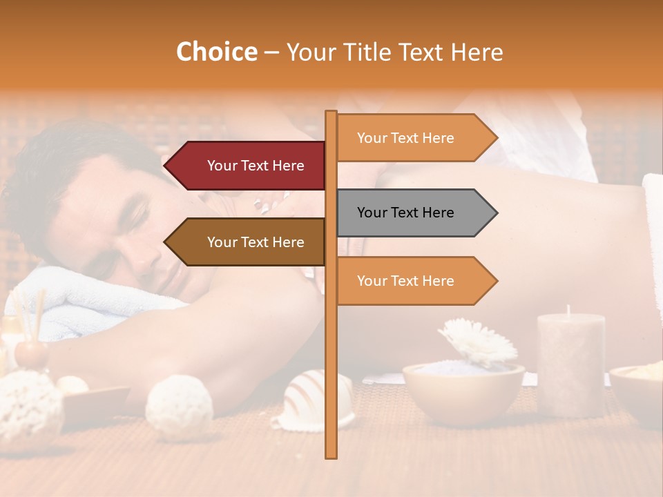 A Man Getting A Back Massage At A Spa PowerPoint Template