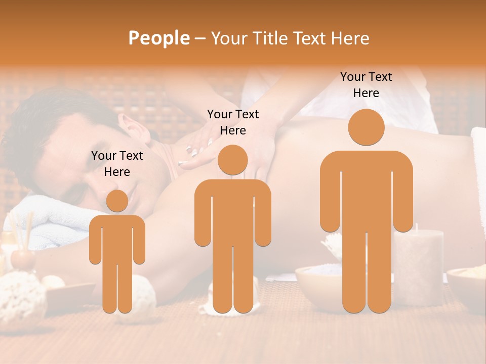 A Man Getting A Back Massage At A Spa PowerPoint Template