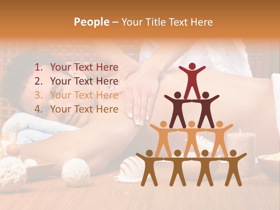 A Man Getting A Back Massage At A Spa PowerPoint Template
