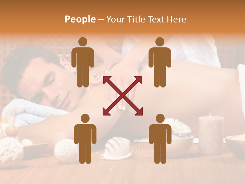A Man Getting A Back Massage At A Spa PowerPoint Template