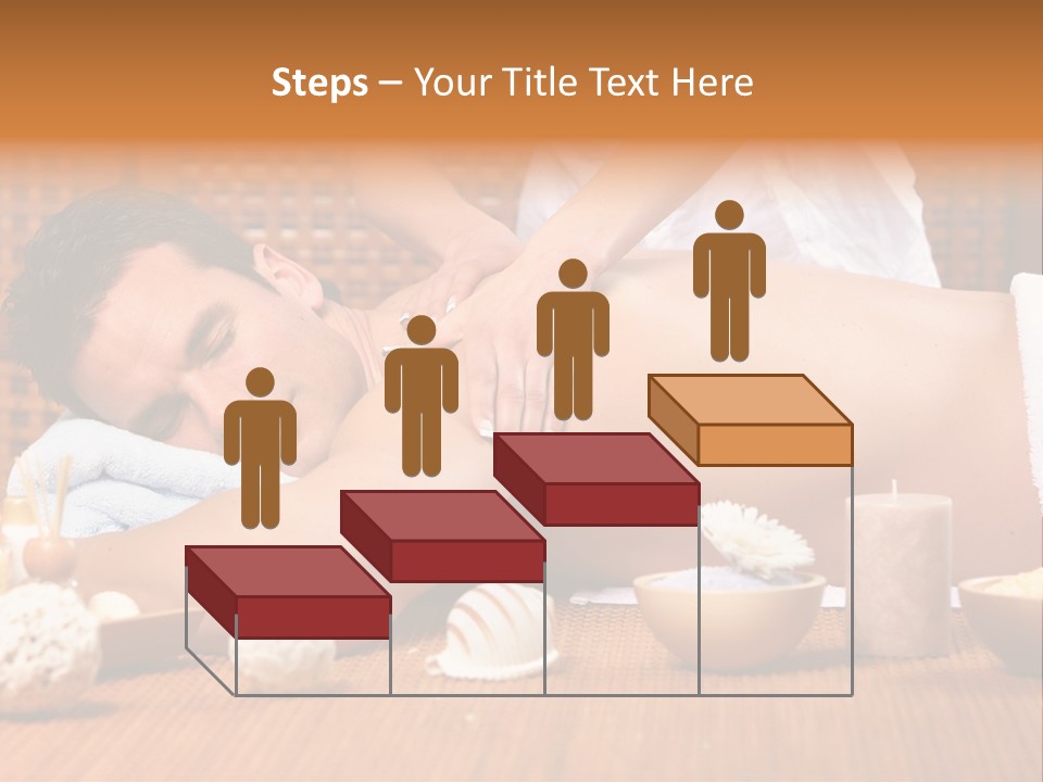 A Man Getting A Back Massage At A Spa PowerPoint Template