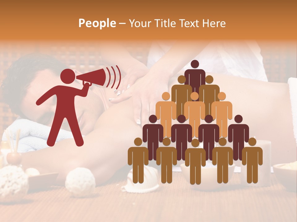 A Man Getting A Back Massage At A Spa PowerPoint Template