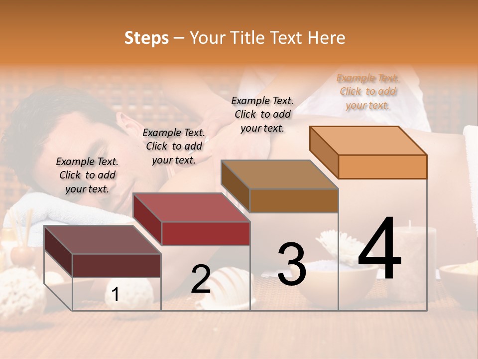 A Man Getting A Back Massage At A Spa PowerPoint Template