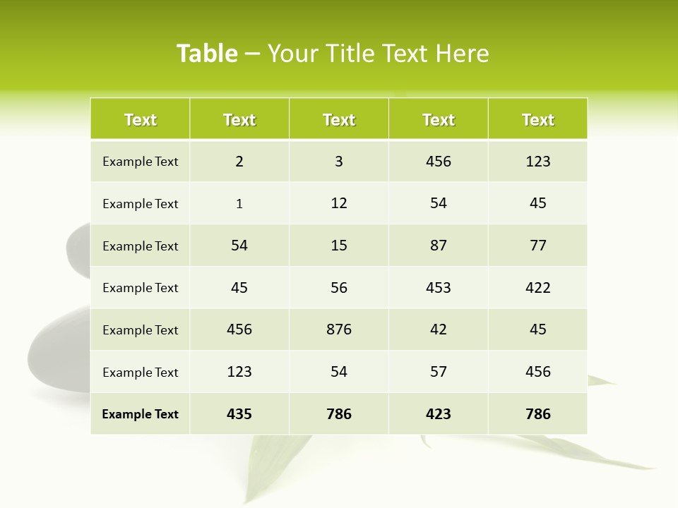 White Environment Calmness PowerPoint Template