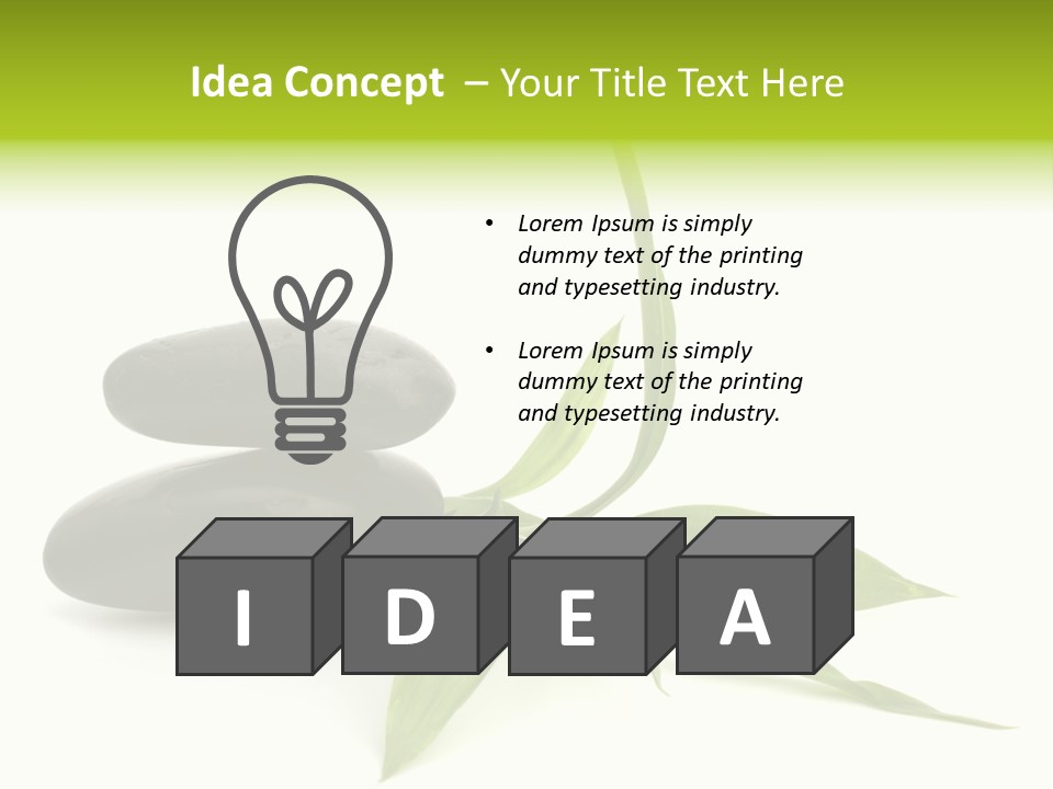 White Environment Calmness PowerPoint Template