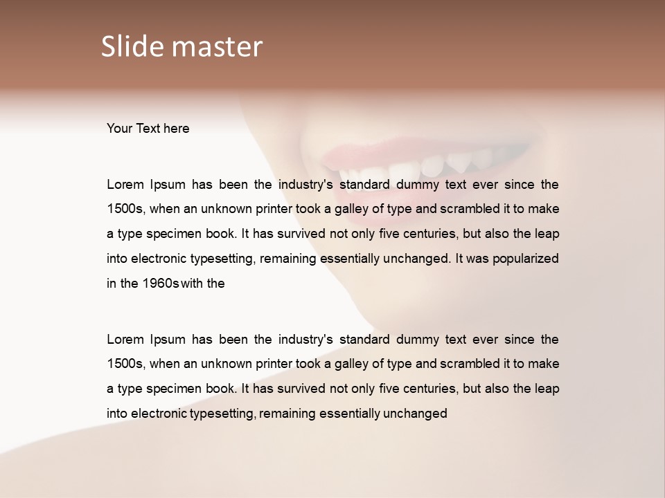 Smile Happy Whitening PowerPoint Template