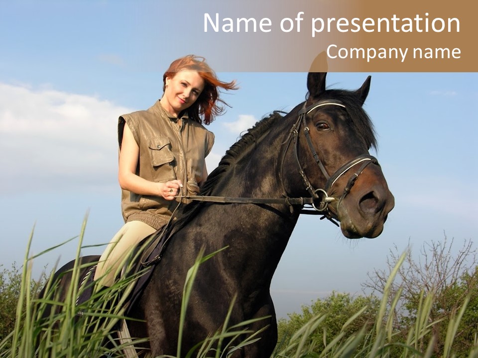 Stallion Rural Beauty PowerPoint Template
