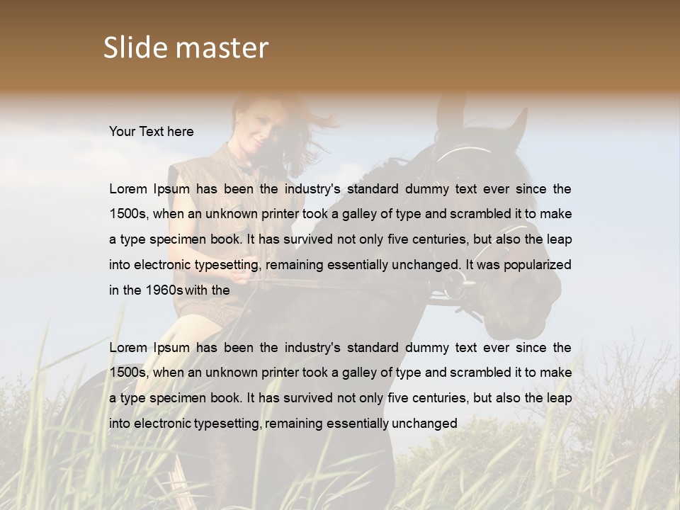 Stallion Rural Beauty PowerPoint Template