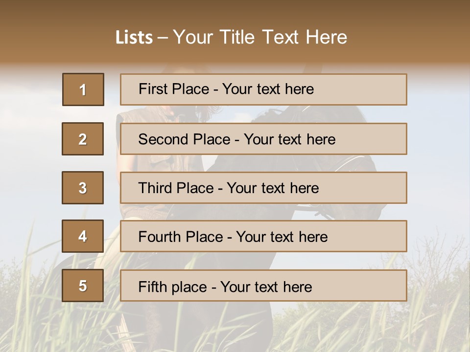 Stallion Rural Beauty PowerPoint Template