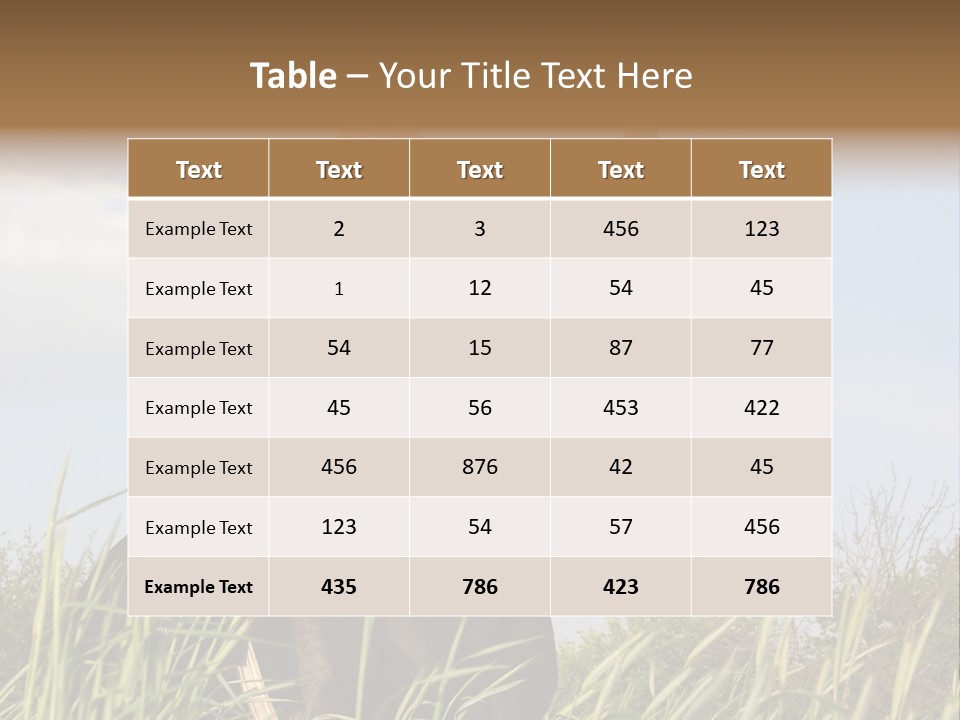 Stallion Rural Beauty PowerPoint Template