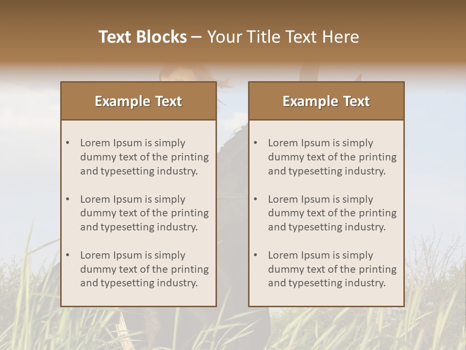 Stallion Rural Beauty PowerPoint Template