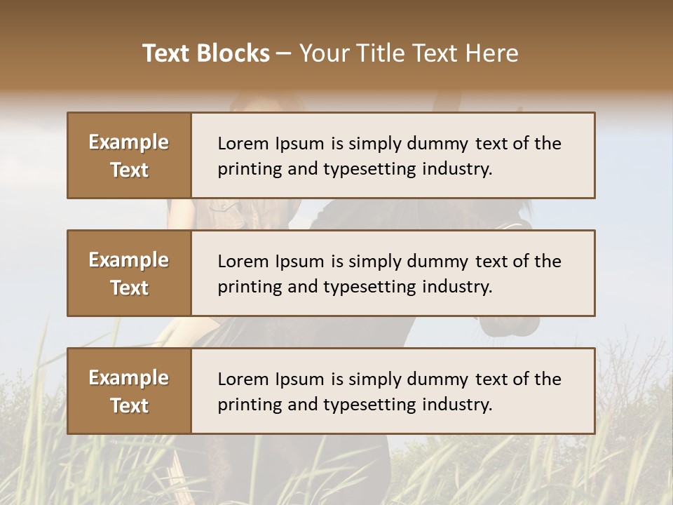 Stallion Rural Beauty PowerPoint Template