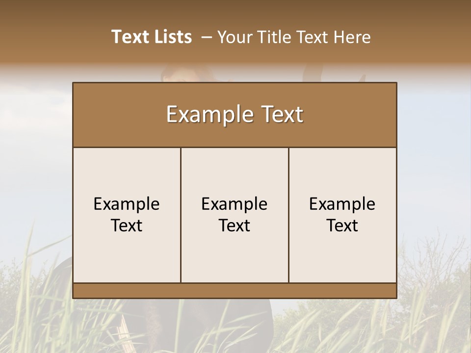 Stallion Rural Beauty PowerPoint Template