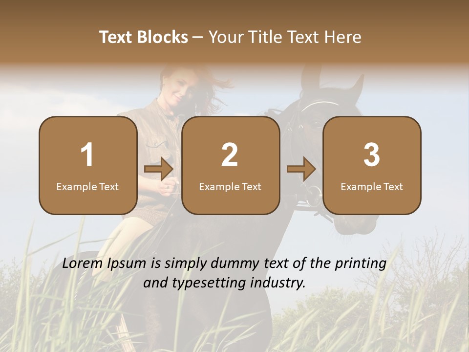 Stallion Rural Beauty PowerPoint Template