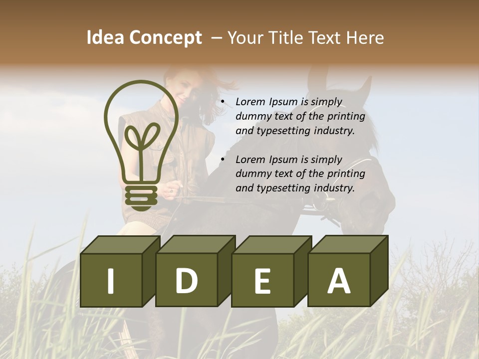 Stallion Rural Beauty PowerPoint Template