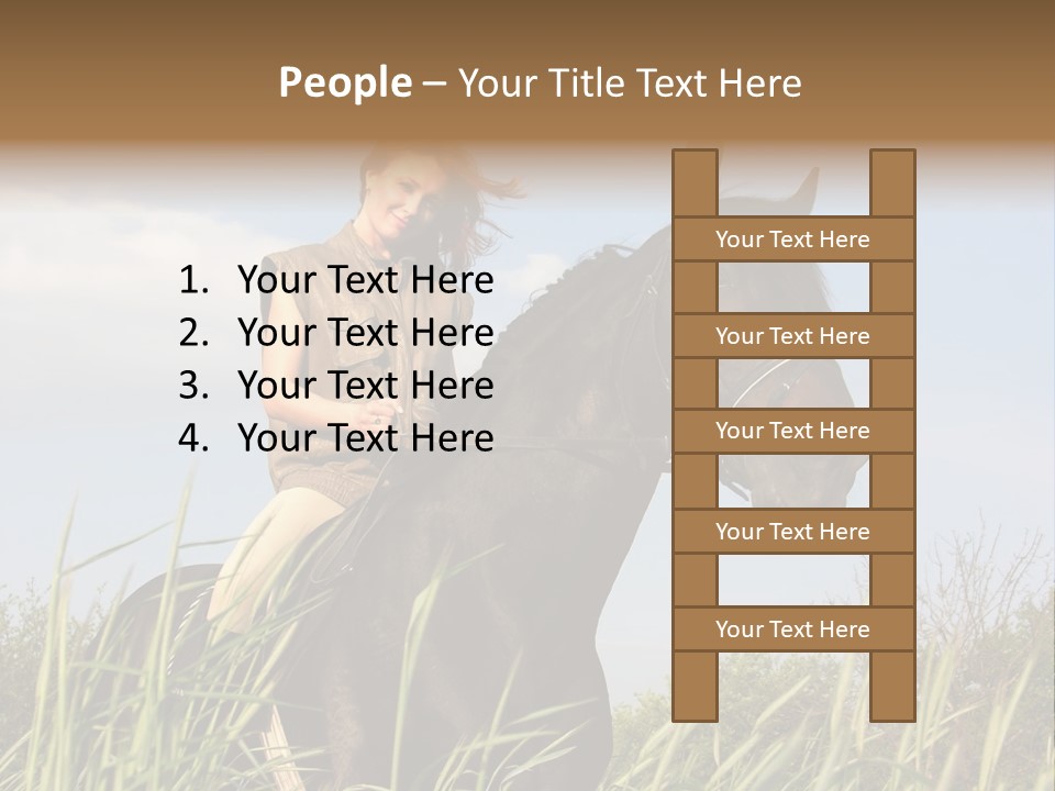 Stallion Rural Beauty PowerPoint Template