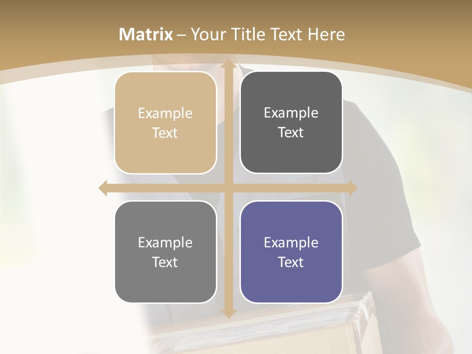 Cargo Blue Walking PowerPoint Template