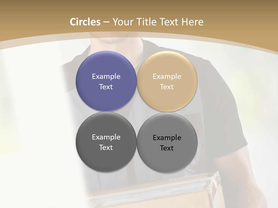 Cargo Blue Walking PowerPoint Template