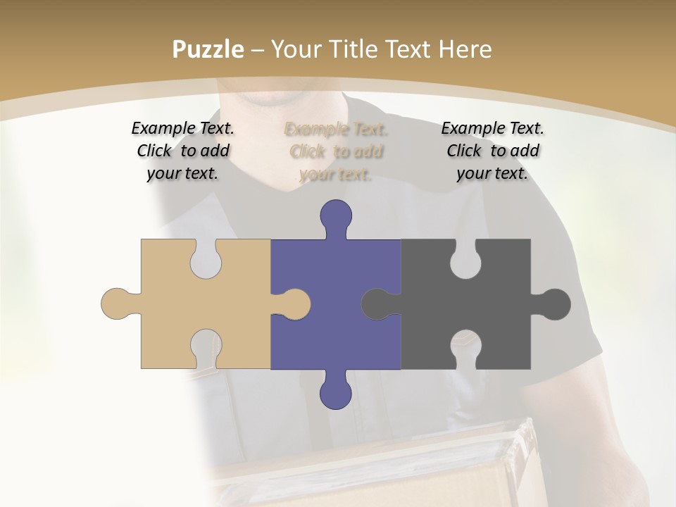 Cargo Blue Walking PowerPoint Template