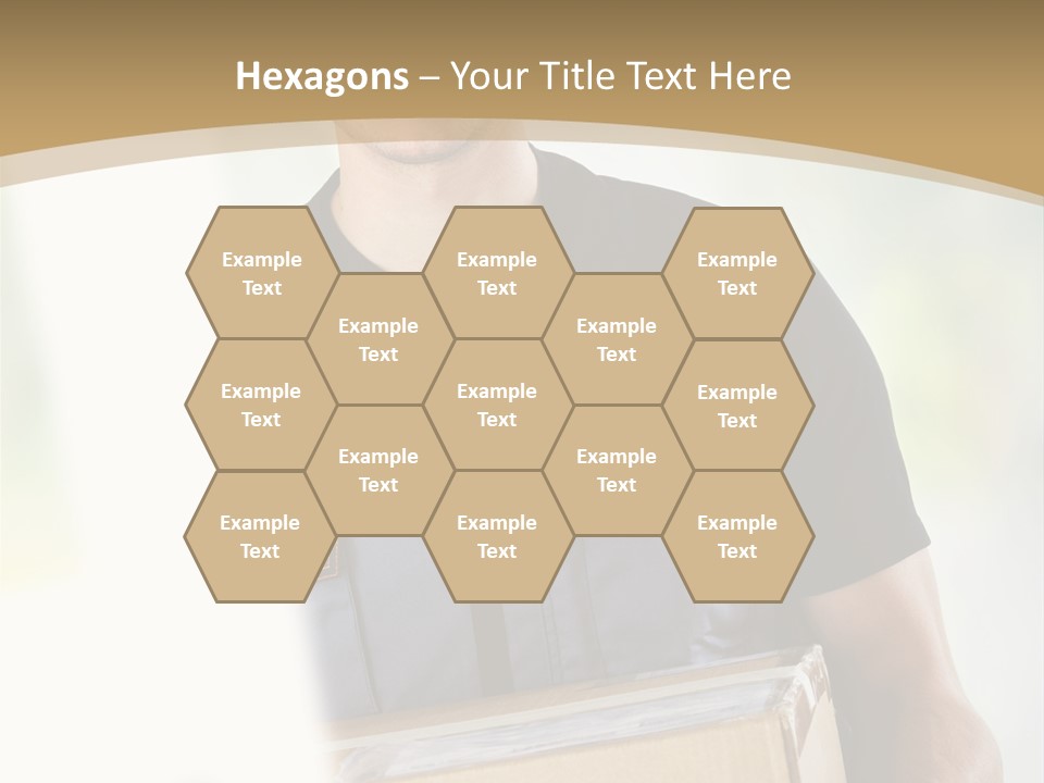 Cargo Blue Walking PowerPoint Template