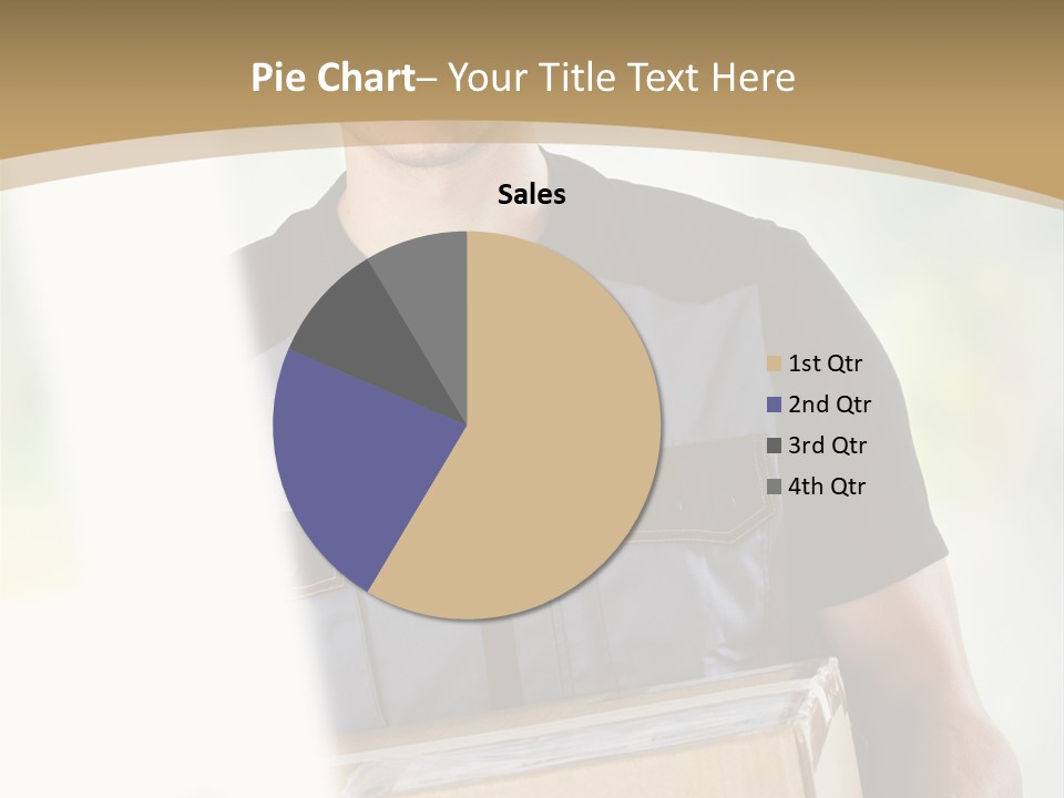 Cargo Blue Walking PowerPoint Template